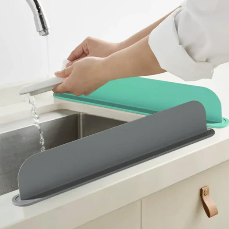 Siliconen Aanrecht Spatbescherming voor Gootsteen - Waterbarrière en Baffle Bord