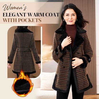 ❄️Winterspecials❄️ Elegante warme damesjas met zakken