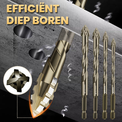 🔥2025 Hete Uitverkoop🔥Hoogwaardige 4-Fluit Getande Excentrische Boorbitset