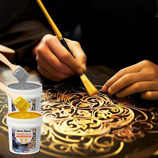 🎨Watergedragen Bladgoudverf voor Kunst, Schilderen, Handwerk💧
