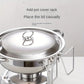 🔥 NU 55% KORTING! 🎄 Buffetset van roestvrij staal met chafing dish - Gelijkmatige hitte en duurzaam, perfect voor feestdagen en feestjes ✨