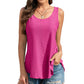 Casual Zomerse Geborduurde Tanktop met Oogjes voor Dames
