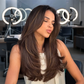 💇 ♀️Topper gelaagde haarstukjes met pony voor vrouwen met dunner wordend haar
