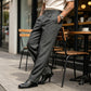 👖 Heren Casual Geplooide Wijde Broek – Comfortabel, Stijlvol & Tijdloos! Klassieke plooi, moderne pasvorm – perfect voor elke gelegenheid. ✨💼