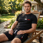 👕 TIJDELIJKE AANBIEDING: 50% KORTING! ✨ Gedrukte 2-delige set voor heren – moderne athleisure, ademend, atletische pasvorm 🏃‍♂️