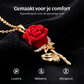 🌹 NU 50% KORTING! 💎 Elegante rode rozen hanger ketting – Delicaat ontwerp, hypoallergeen & perfect voor dagelijkse elegantie of als cadeau ✨