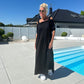 🌈 Maxi-jurk voor dames met open schouders