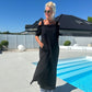 🌈 Maxi-jurk voor dames met open schouders