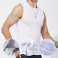 Heren Ice Silk Mesh Ademend Sneldrogend Atletische Tanktop