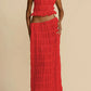 Sexy 2-delige set: rugloos haltertopje en maxi-rok