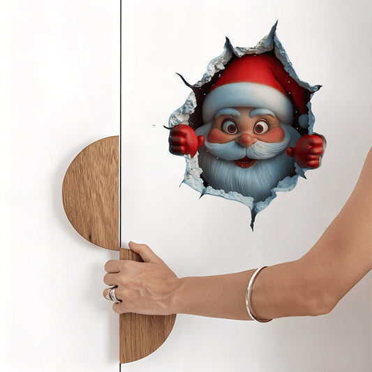 Creatieve kerstmuursticker