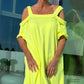🌈 Maxi-jurk voor dames met open schouders