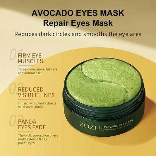Avocado Oogmasker voor Verzachtende en Ontspannende Oogverzorging