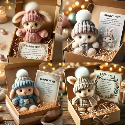 🎉Wekelijkse speciale uitverkoop🐇Handgemaakt Mini Bunny Hug schattig paascadeau🎁