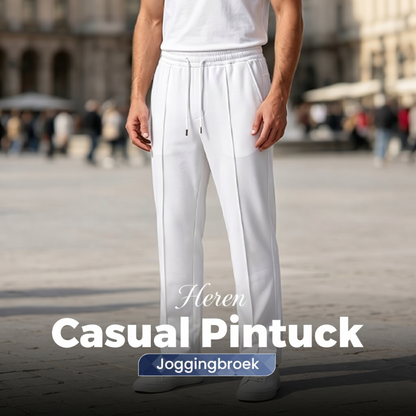 🛒 45 % korting 👖Herenbroek met elastische tailleband en trekkoord, recht model