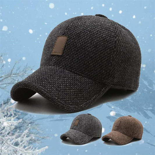 📣50% KORTING! Winterse Lichtgewicht Baseballpet met Inklapbare Oorwarmers 🎁❄️
