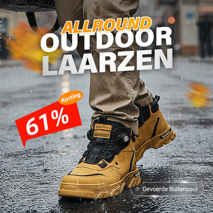 🔥45% korting🔥Heren outdoor werkschoenen met draaibare gesp (waterdicht, antislip, comfortabel en ademend)