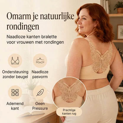 🎁Aanbieding: 40% korting⏳BH zonder beugel met vlinderborduurwerk