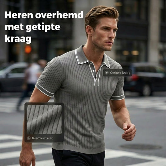 👕 50% KORTING NU! ☀️ Casual poloshirt met korte mouwen – Ademend polyester, moderne pasvorm & perfect voor ontspannen dagen 🏖️