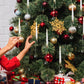 Kerstboom LED Kaarsen met Transparante Kristallen Bal Haak