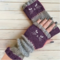 🐱 Black Friday: 40% korting! Leuke gebreide kattenhandschoenen voor dames – Warme handen, vrije vingers & schattig borduurwerk 🧶🧤