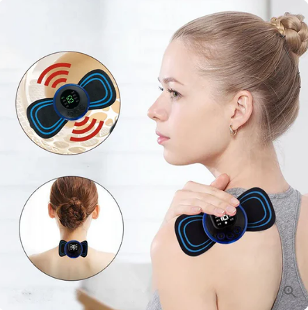 ⏳Beperkte tijd 50% korting!💥 Draagbare Massager met 8 Modi en LCD-Scherm - Mini Spierstimulator voor Pijnverlichting