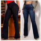👖Stretch flare jeans met hoge taille