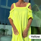 🌈 Maxi-jurk voor dames met open schouders