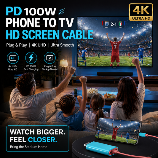 📱➡️🖥️2m USB-C naar HDMI-kabel met PD – Spelen & Opladen Tegelijk, Zonder Lag | Voor Switch, Tablet & Telefoon 🎮⚡