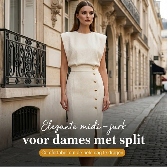 Elegante Dames Midi-jurk met Split