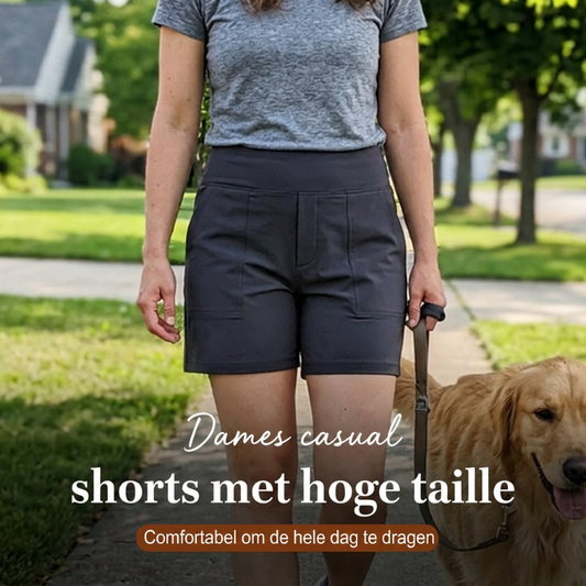 💃50% KORTING✨ Damesshort met hoge taille – buikcorrigerend & 4-way stretch – heerlijk zacht ☁️