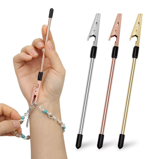 📿 Achetez-en 2, obtenez-en 1 gratuit ! 🔧 Hulpgereedschap pour armbandsluitingen – Métal premium, universel & ergonomique (2 ou 5 pièces)