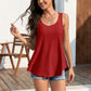 Casual Zomerse Geborduurde Tanktop met Oogjes voor Dames