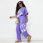 Casual tweedelig set: T-shirt en broek