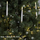 Kerstboom LED Kaarsen met Transparante Kristallen Bal Haak
