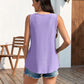 Casual Zomerse Geborduurde Tanktop met Oogjes voor Dames