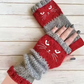 🐱 Black Friday: 40% korting! Leuke gebreide kattenhandschoenen voor dames – Warme handen, vrije vingers & schattig borduurwerk 🧶🧤