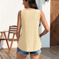 Casual Zomerse Geborduurde Tanktop met Oogjes voor Dames