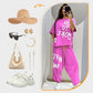 Casual tweedelig set: T-shirt en broek