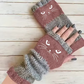 🐱 Black Friday: 40% korting! Leuke gebreide kattenhandschoenen voor dames – Warme handen, vrije vingers & schattig borduurwerk 🧶🧤