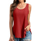 Casual Zomerse Geborduurde Tanktop met Oogjes voor Dames