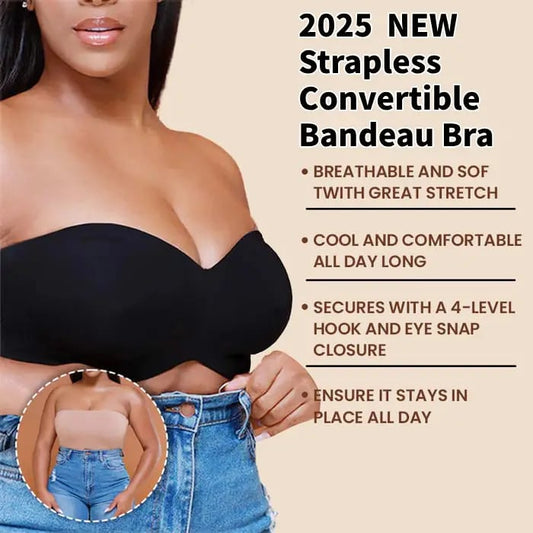 💖HOT SALE 49% OFF💖Full Support Seamless Strapless Convertible Bandeau Bra💘