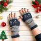 🐱 Black Friday: 40% korting! Leuke gebreide kattenhandschoenen voor dames – Warme handen, vrije vingers & schattig borduurwerk 🧶🧤