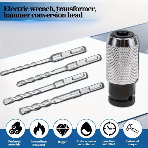 🎄NU 50% KORTING!🔧Boorhameradapter + Slagboorbitset🏠Snel, Sterk & Onmisbaar voor DIY✨