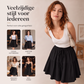 👗NU 50% KORTING🌸Hoge taille wijde pijp skort met gerimpelde randen – Verstelbare pasvorm & flatteuze A-lijn🎀