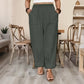 🎉【Aanbieding】👖✨Dames Losse Casual Broek | Elastische Taille | Relaxed Fit | Effen Kleuren | Polyester Mix | 1XL-5XL🧵