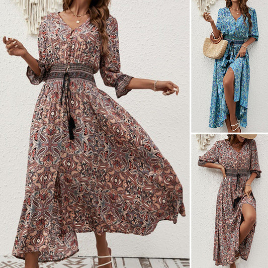 Dames Boheemse Stijl Jurk