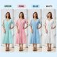 💃Elegante effen jurk met V-hals en uitgesneden details voor dames