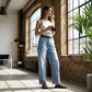 🌟 Damesjeansshort met hoge taille en wijde pijpen – Verlengt de benen & vintage wassing – Casual cropped broek – perfect voor de zomer, het strand of een vrije dag 👒