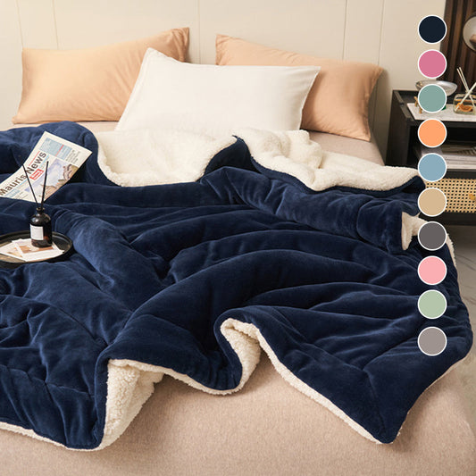 🧣 Double Thickened Warm Plush Blanket🛍️